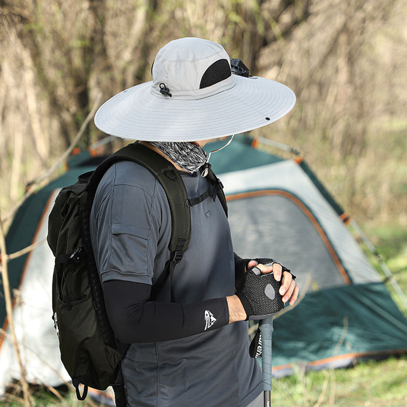 Solar & USB Charging Fan Outdoor Hat