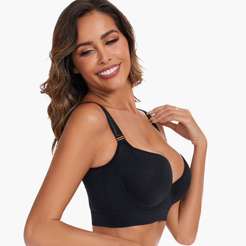 Soutien-gorge modelant -Noir+Beige (PACK DE 2）