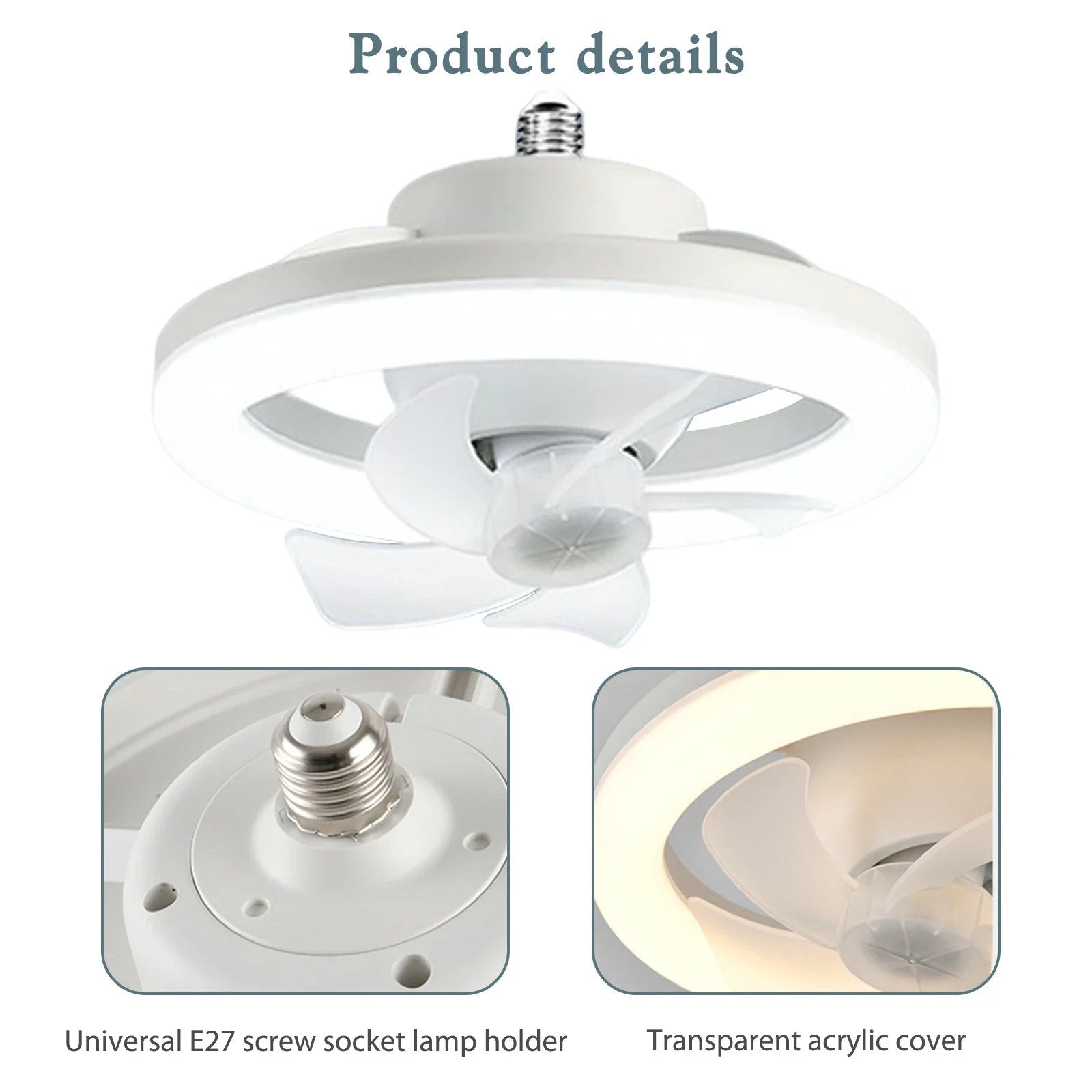 Ventilateur Lampe LED Light™ - BreezeGlow