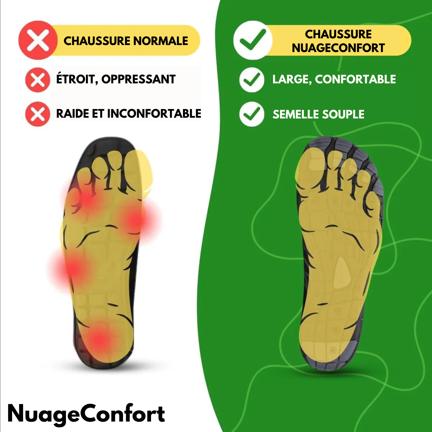 NuageConfort Vital® - La chaussure pieds nus, saine et confortable