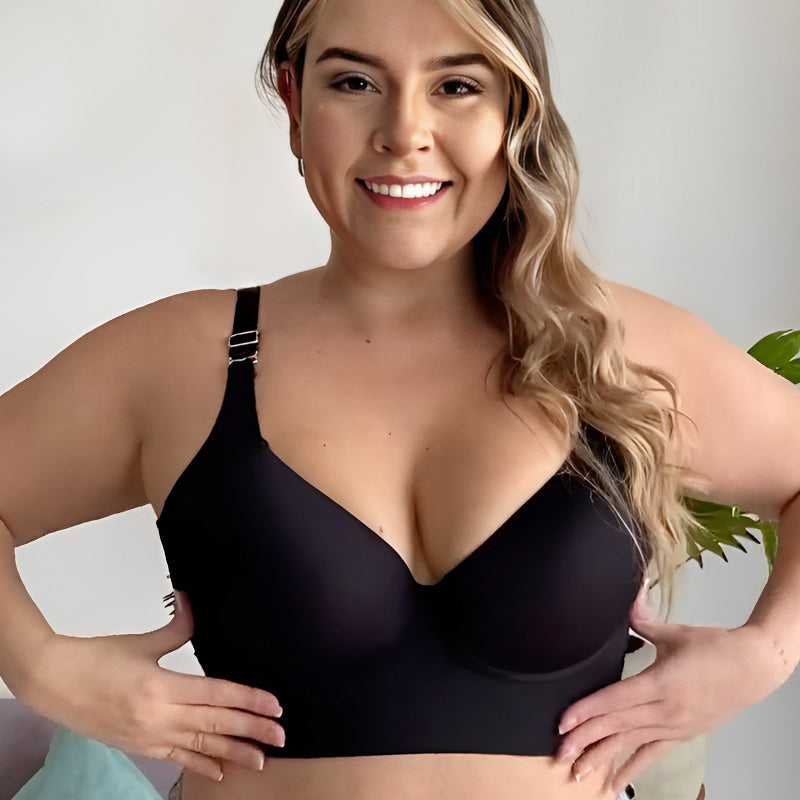 Soutien-gorge modelant -Noir+Beige (PACK DE 2）