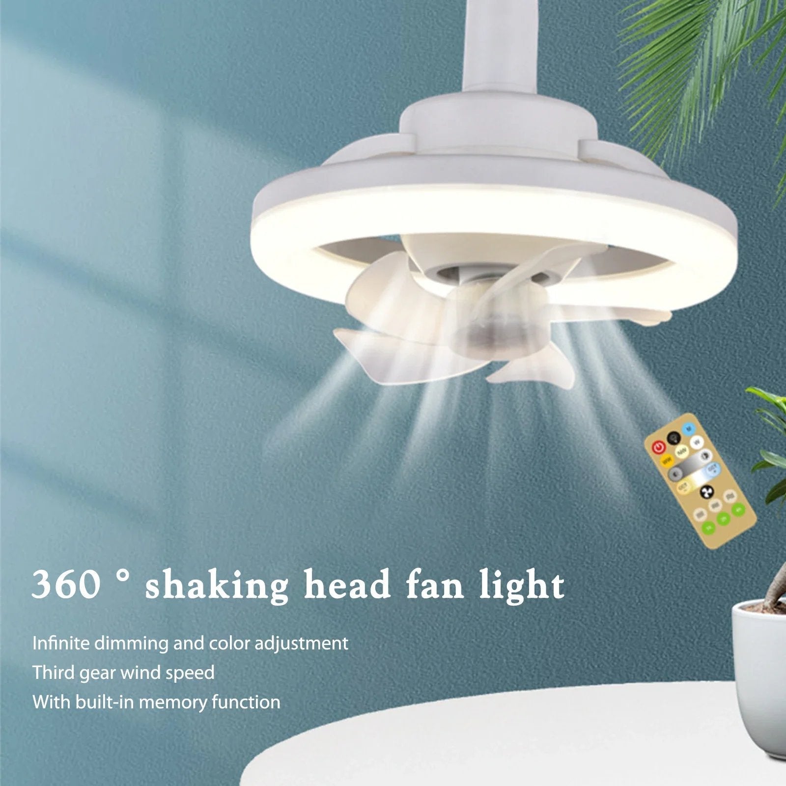 Ventilateur Lampe LED Light™ - BreezeGlow