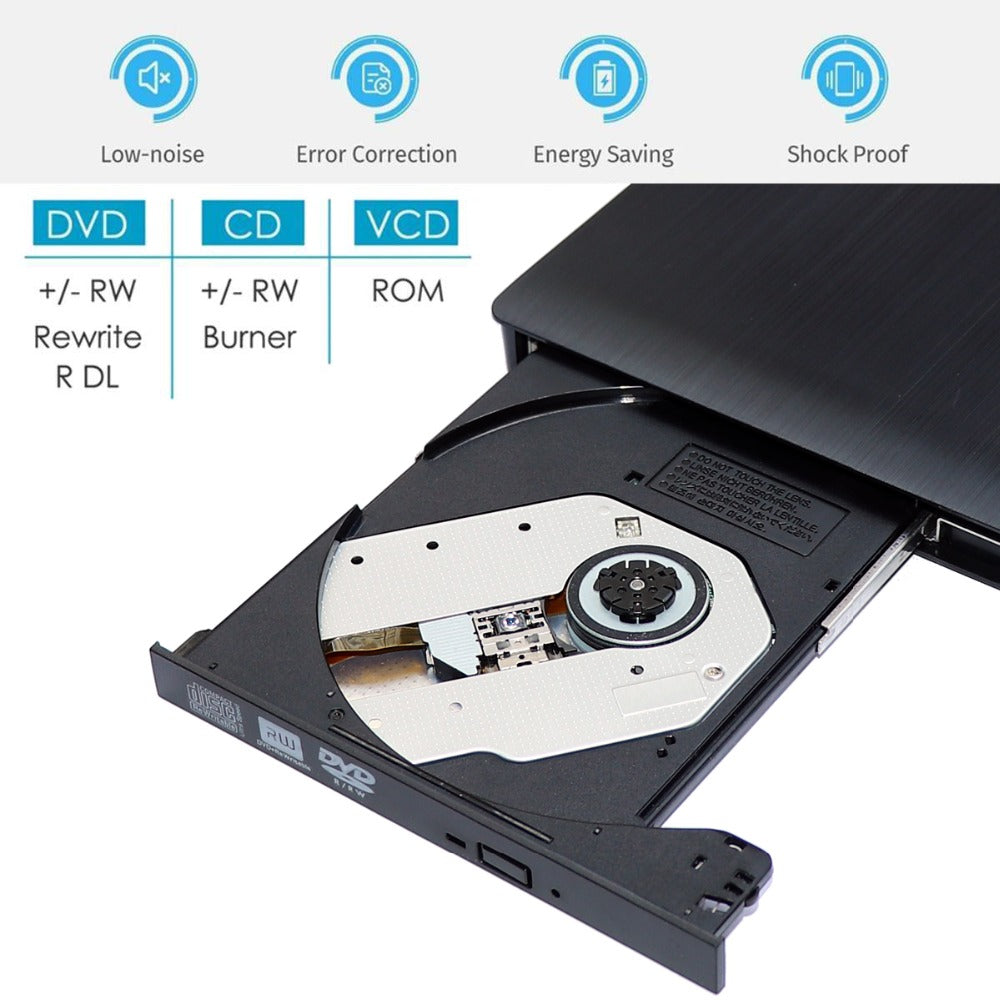 Zilkee™ External CD/DVD Reader & Writer