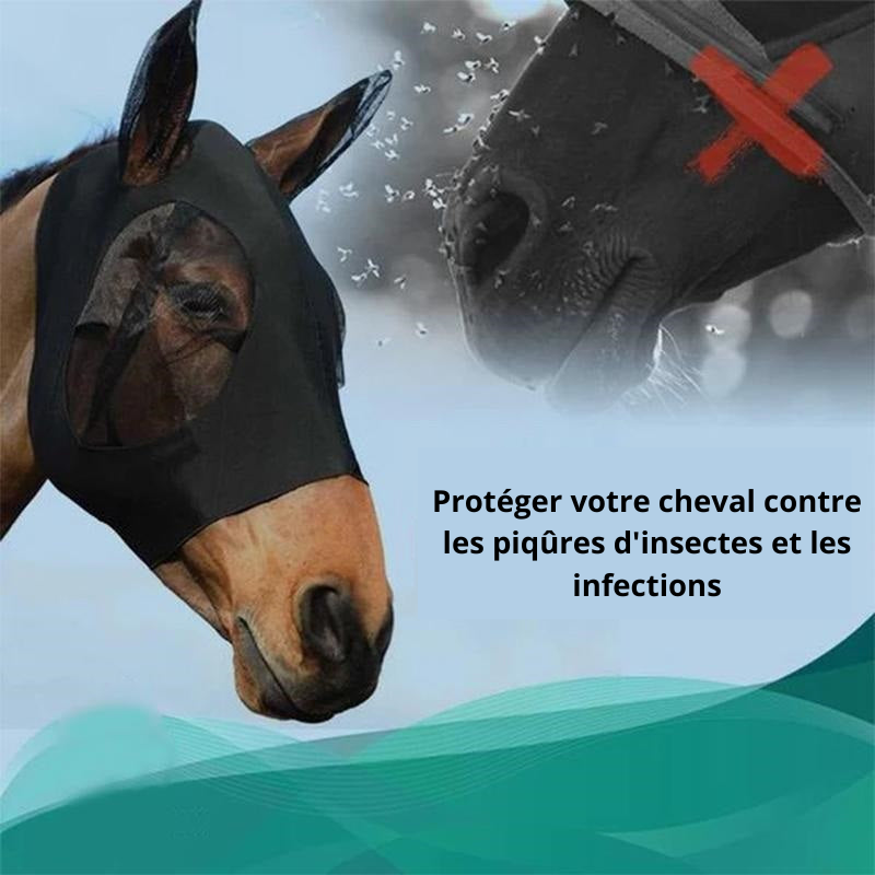 HorseSafe™ | Masque anti-mouches pour chevaux