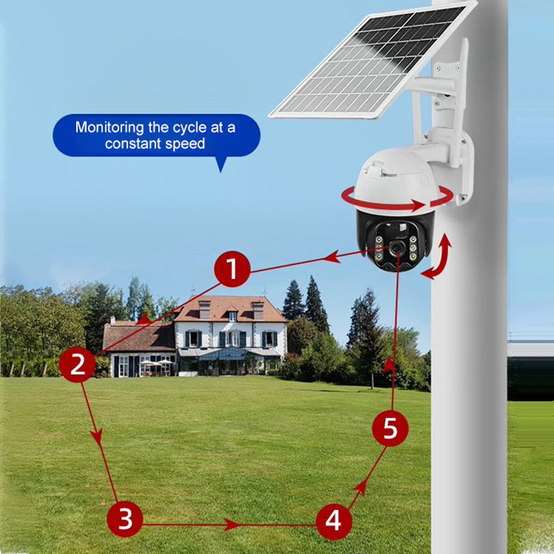 🎥 Caméra de surveillance solaire sans fil intelligente