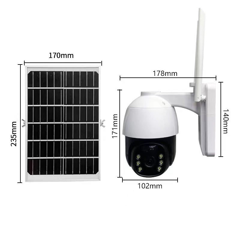 🎥 Caméra de surveillance solaire sans fil intelligente